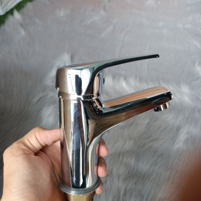 D512 - VÒI LAVABO LẠNH ĐỒNG THAU MẠ CROM 