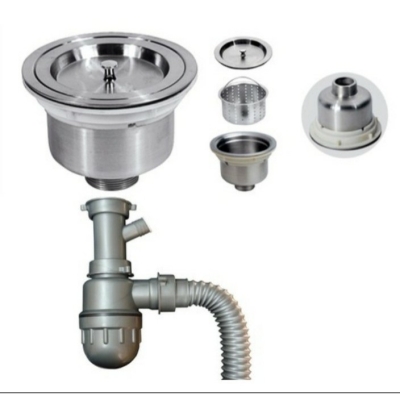 BX03-BỘ XẢ ĐƠN CHẬU CHEN INOX DẬP