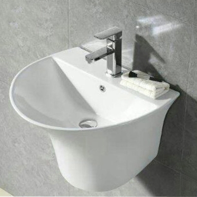 D-LB15 - LAVABO TRÒN LIỀN CHÂN