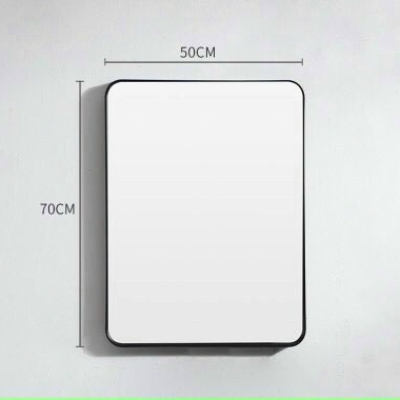 GD04- Gương phòng tắm Viền Thép Đen Sơn Tĩnh Điện cao cấp 50x70cm