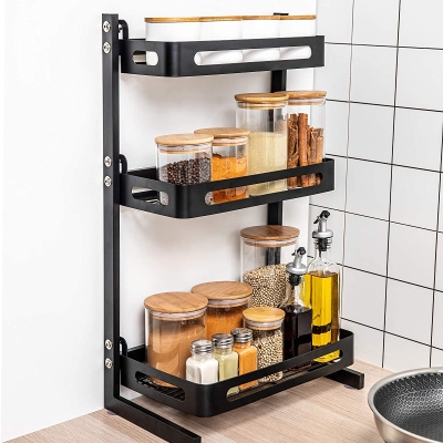 PKB05- Kệ Gia Vị INOX PHỦ NANO đa năng 2 tầng CAO CẤP