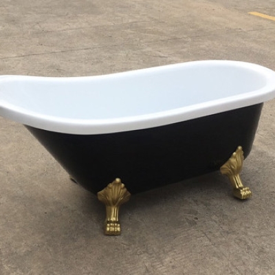 DBT-012D- Bồn tắm chân rồng đen cao cấp 1.7m