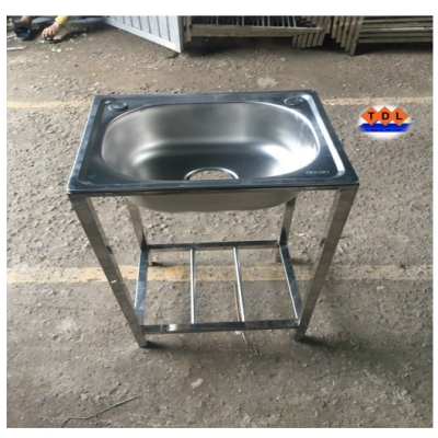 D5040KC- BỘ CHẬU CHÉN ĐƠN KÈM CHÂN 50*40CM