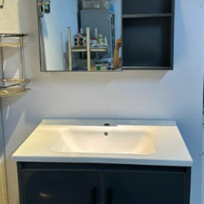 BỘ TỦ LAVABO KÈM GƯƠNG NHÔM KT 80CM- D105