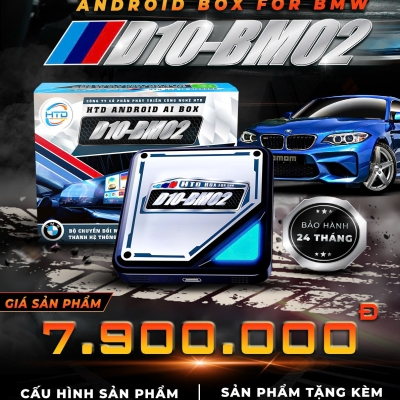 HTD Android Box BMW D10-BM02 thế hệ mới dành cho ô tô BMW