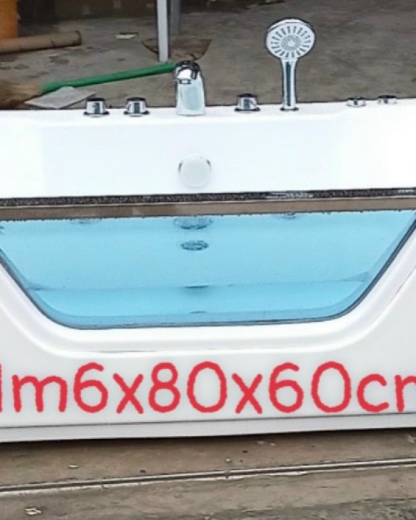 BT010- Bồn tắm kính chân yếm 1.7m